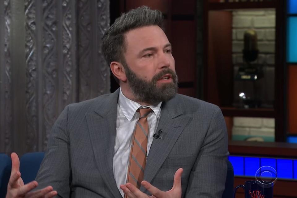 Speaking out: Ben Affleck on The Late Show