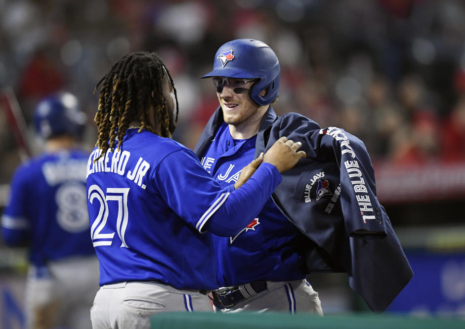 Danny Jansen Jordan Romano Handshake Bobblehead Toronto Blue Jays MLB –  Glory Days Sports