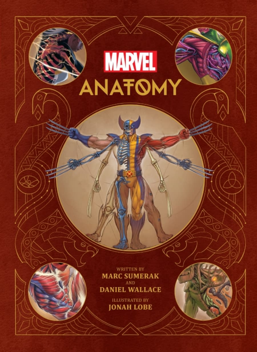 Cover art for the book Marvel Anatomy: A Scientific Study of the Superhuman