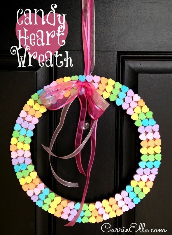 Candy Heart Wreath