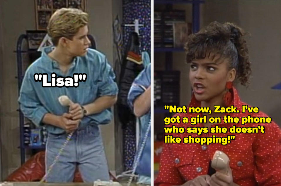 Lisa handles an important phone call regarding shopping