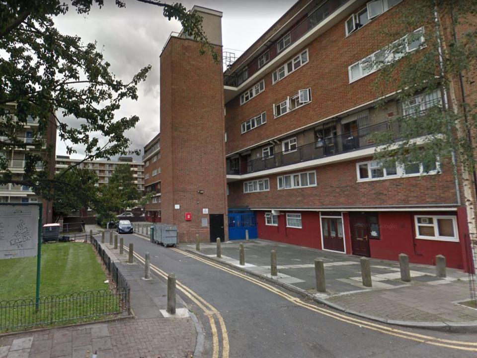 Wimbourne Court in Hoxton, where a woman was stabbed on Thursday afternoon: Google