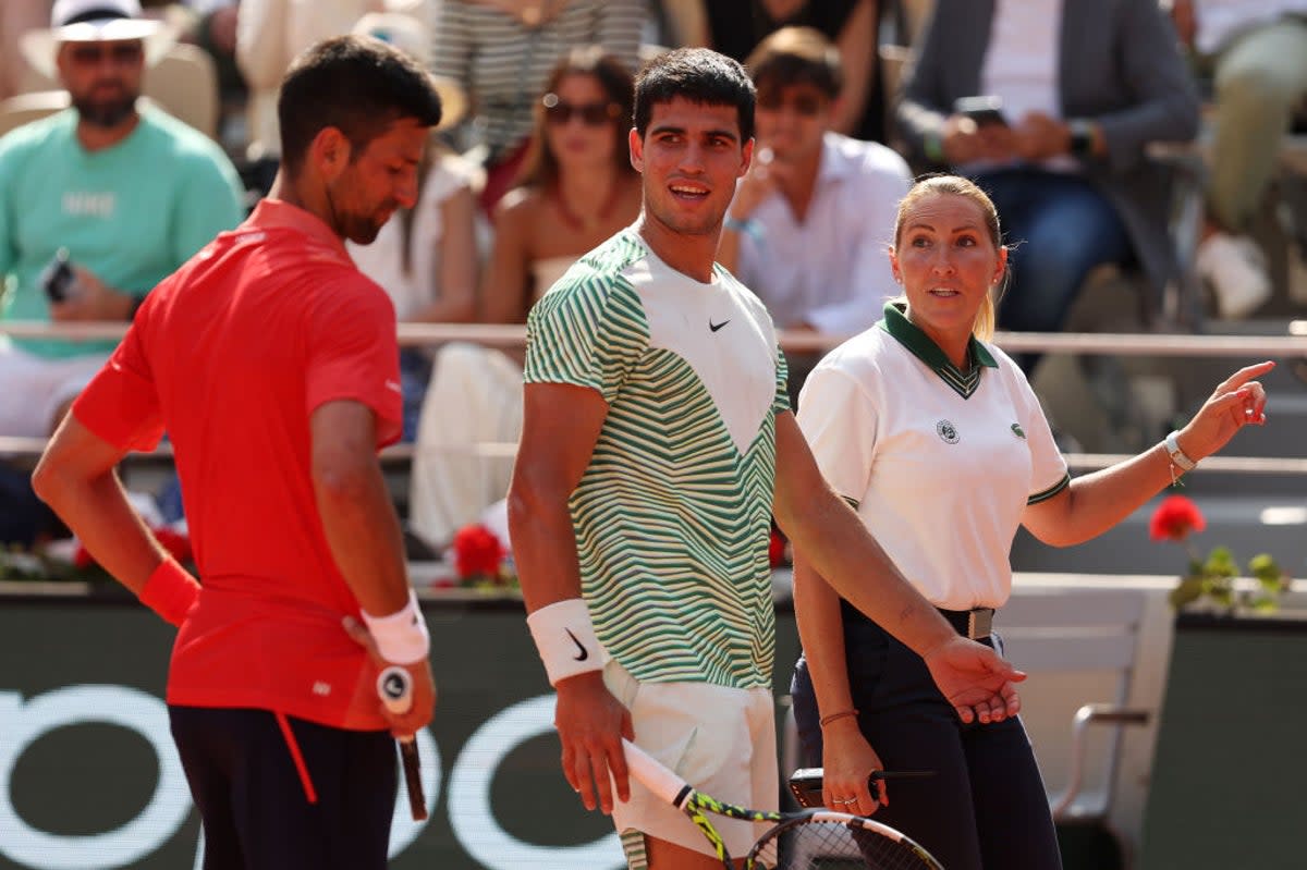 Alcaraz was hit by cramps during his French Open semi-final defeat (Getty Images)