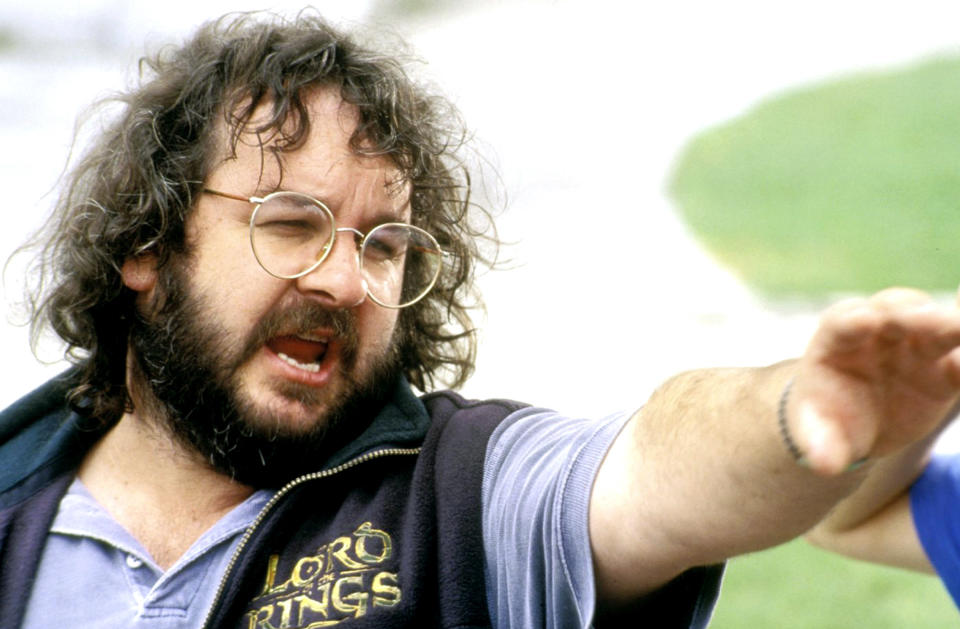 Peter Jackson on the set of ‘Lord of the Rings: Return of the King’ in 2003