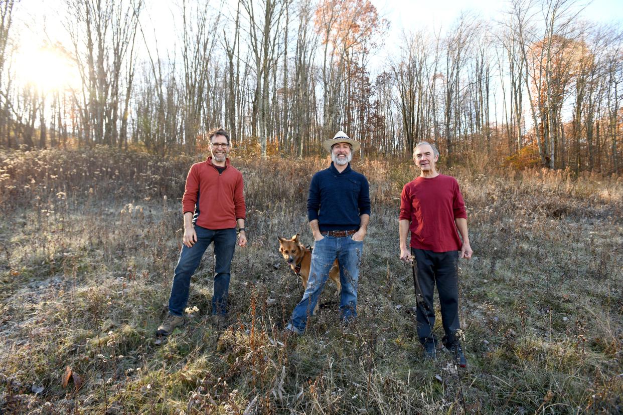 Todd Donnelly, Mike Curtis and Craig Wise, with the nonprofit Ohio Forest Sanctuaries, are looking to create a 68-acre nature preserve in the Malvern area of Carroll County.