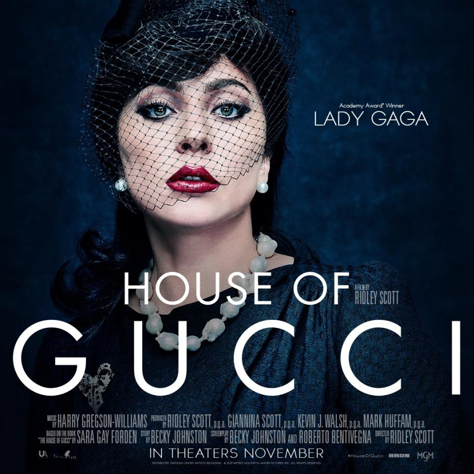 Lady Gaga cast image released for the upcoming House of Gucci movie.