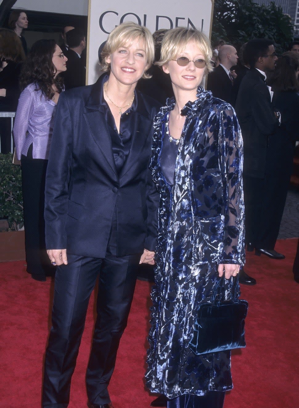 Ellen DeGeneres Anne Heche Golden Globe Awards 1998