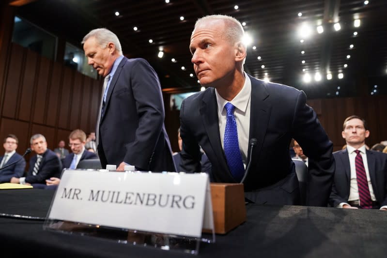 Boeing CEO Muilenburg testifies before Senate Commerce, Science and Transportation hearing on grounded 737 MAX on Capitol Hill in Washington