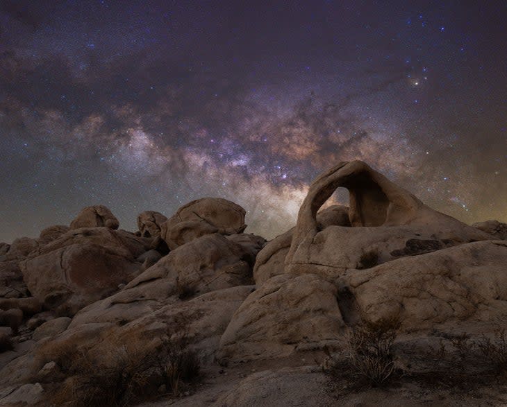 The Milky Way over Scorpius Arch in Joshua Tree National Park