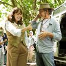 <p>Karen Allen and Spielberg on the set of <em>Indiana Jones and The Kingdom Of The Crystal Skull</em>.</p>