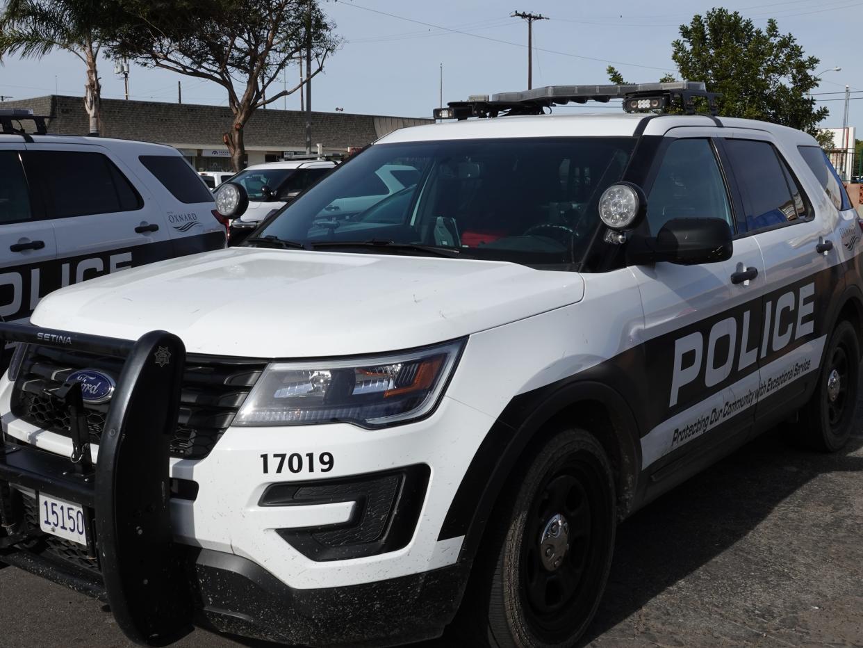 Oxnard police evacuated a movie theater Tuesday night after a call of a man brandishing a weapon that officers said turned out to be a taser.