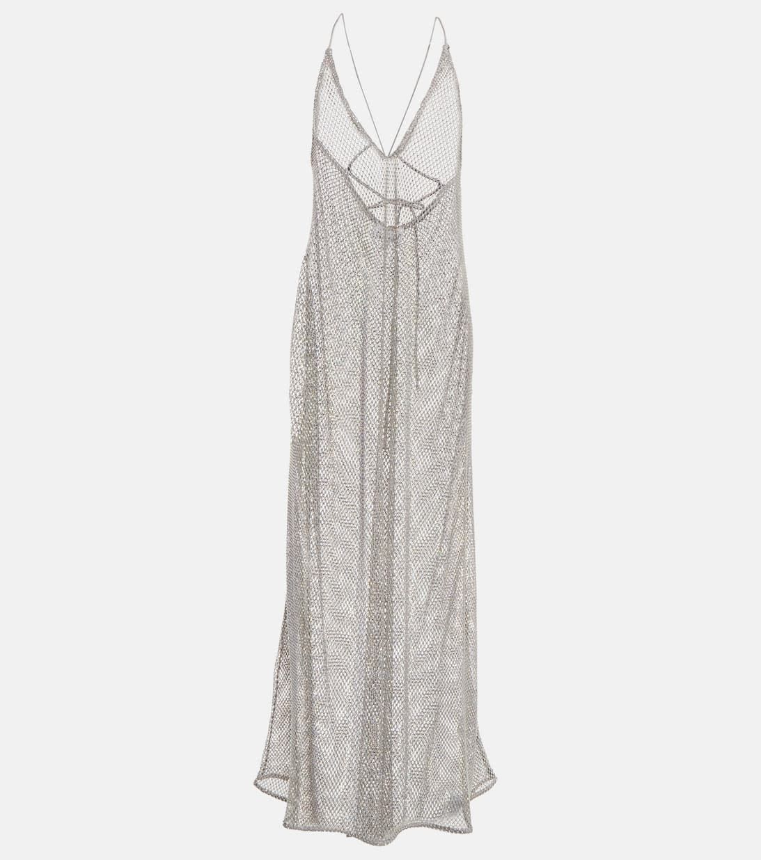 <p><a href="https://go.redirectingat.com?id=74968X1596630&url=https%3A%2F%2Fwww.mytheresa.com%2Fus%2Fen%2Fwomen%2Fganni-embellished-mesh-maxi-dress-silver-p00789934&sref=https%3A%2F%2F" rel="nofollow noopener" target="_blank" data-ylk="slk:Shop Now;elm:context_link;itc:0;sec:content-canvas" class="link rapid-noclick-resp">Shop Now</a></p><p>Embellished Mesh Maxi Dress</p><p>mytheresa.com</p><span class="copyright">Courtesy of MyTheresa</span>