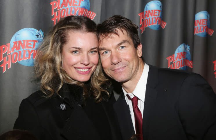 Rebecca Romijn and Jerry O'Connell at the after party for Manhattan Concert Production's Broadway Series 