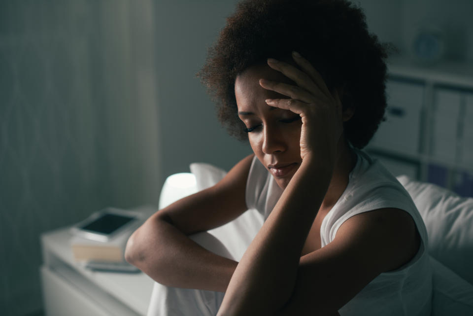 Stock picture of a women struggling to get to sleep. (Getty Images)