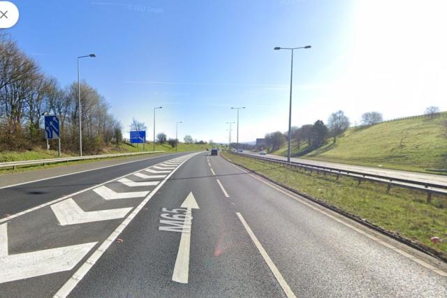 This is why police closed M65 slip road last night