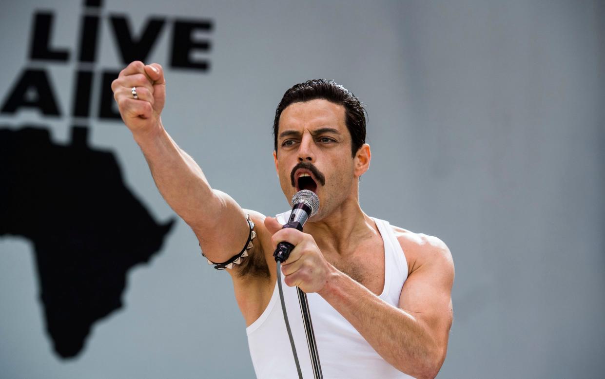 Rami Malek in Bohemian Rhapsody