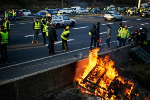 Protesters accuse Emmanuel Macron of being a 'president of the rich'