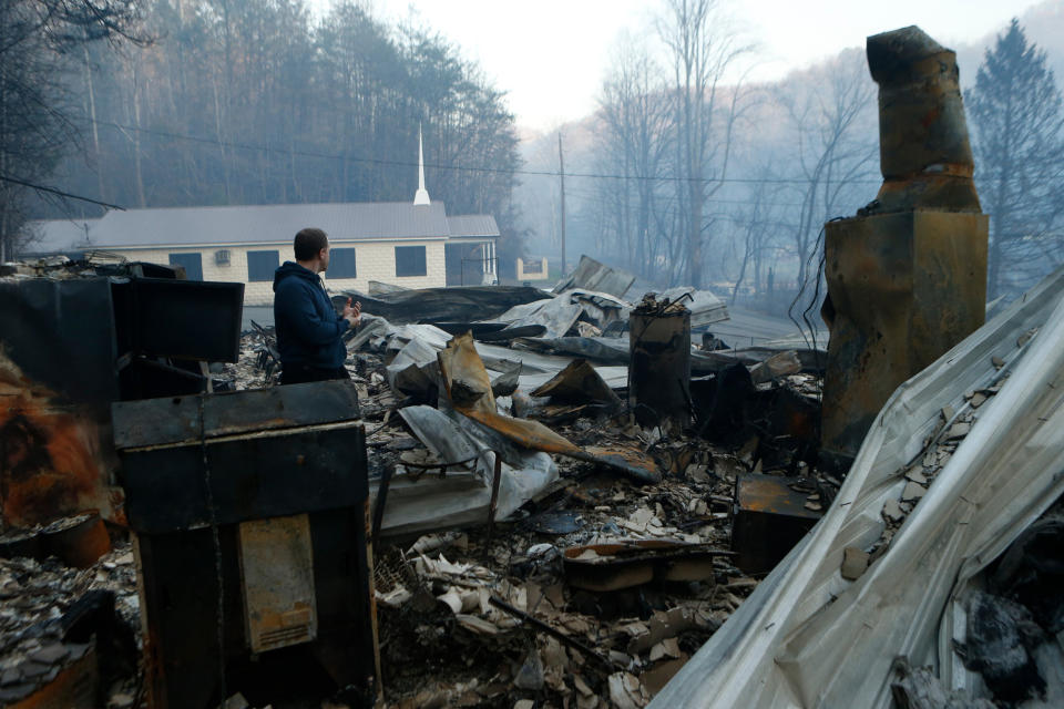 Image: Gatlinburg wildfires (Brian Blanco / Getty Images)