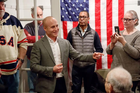 Max Rose, a U.S. Representative-elect (D-NY) is seen in this Max Rose for Congress campaign photo provided from Staten Island, New York, U.S., on November 7, 2018. Max Rose for Congress/Handout via REUTERS