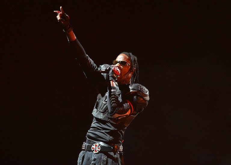 Travis Scott durante su gira Circus Maximus en Inglewood, California. El rapero estará en el Movistar Arena el 9 de septiembre