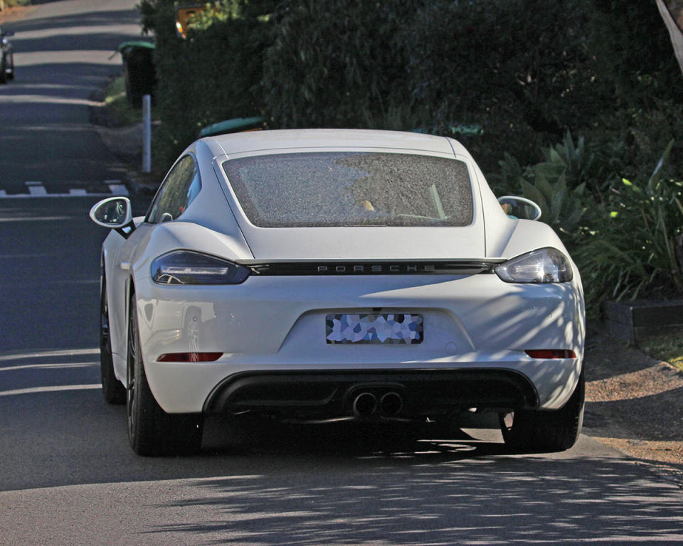 Layton's silver Porsche