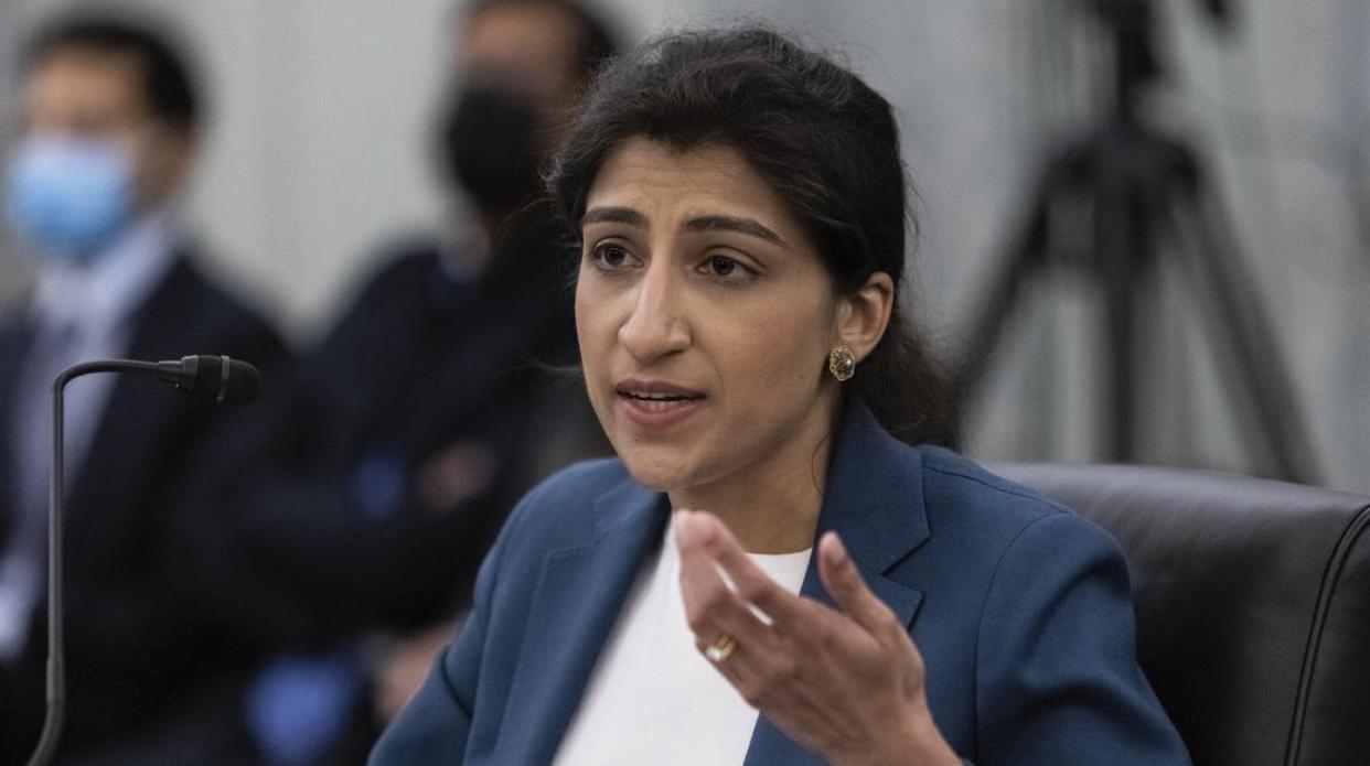 Lina Khan, the Federal Trade Commission's chair, announced the ban. <a href="https://newsroom.ap.org/detail/FTCChildren/1bedbd3693b84bc28a6aba0f9d3867f0/photo?Query=lina%20khan&mediaType=photo,video,graphic,audio&sortBy=arrivaldatetime:desc&dateRange=Anytime&totalCount=41&currentItemNo=2" rel="nofollow noopener" target="_blank" data-ylk="slk:Graeme Jennings/Pool via AP;elm:context_link;itc:0;sec:content-canvas" class="link ">Graeme Jennings/Pool via AP</a>