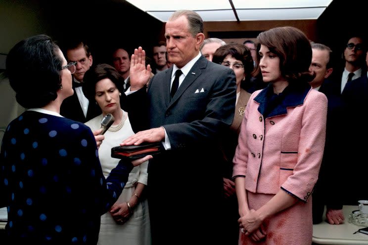 Woody Harrelson in 'LBJ' (credit: Castle Rock)