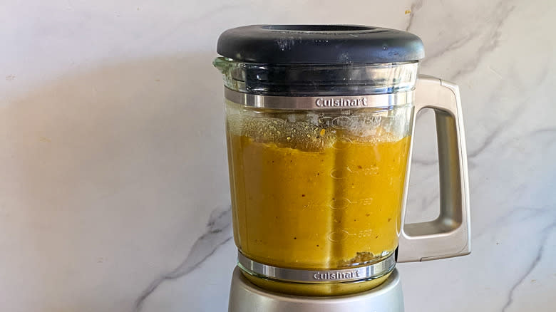 soup in blender