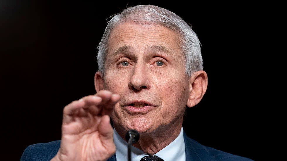 Dr. Anthony Fauci, White House Chief Medical Advisor and Director of the NIAID, responds to questions from Sen. Rand Paul (R-Ky.) during a Senate Health, Education, Labor, and Pensions Committee hearing on Jan. 11, 2022.