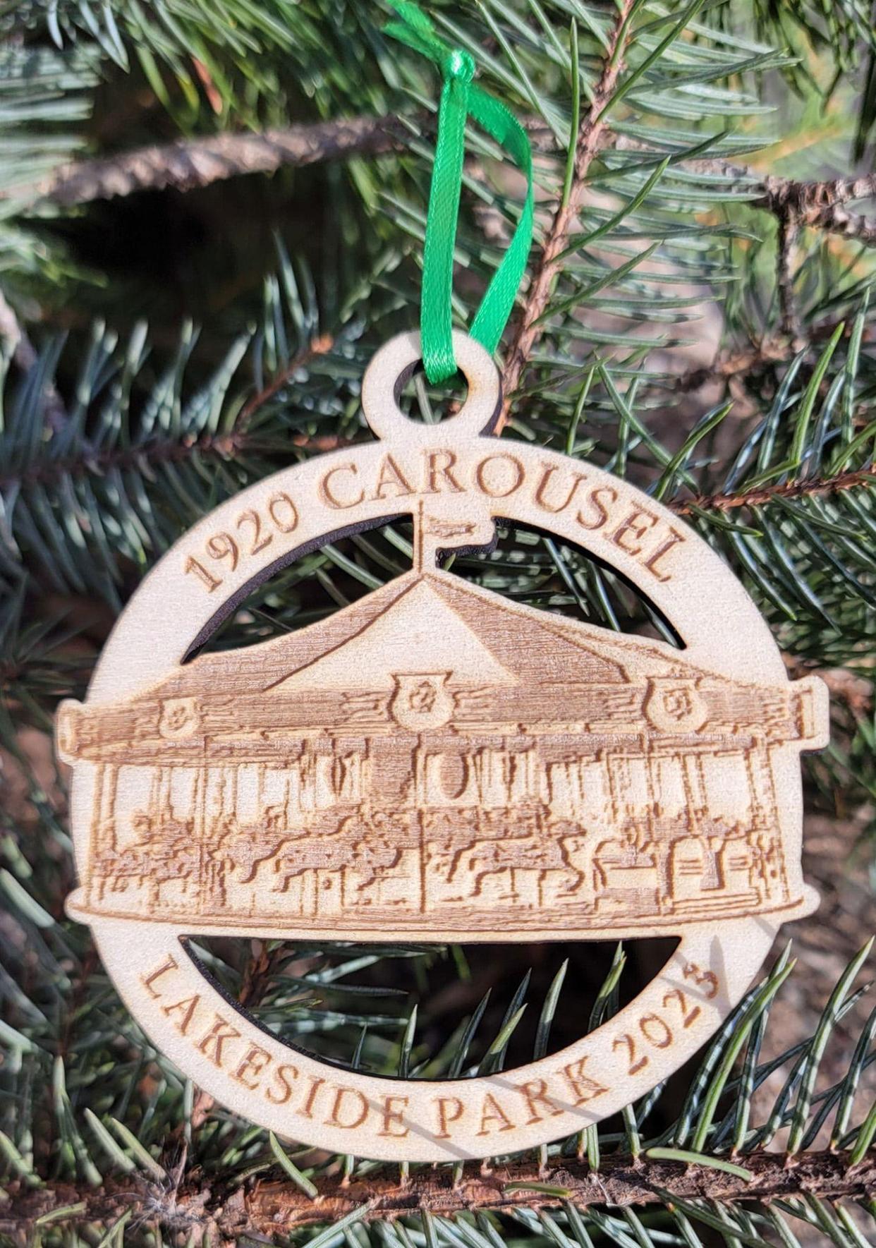 The Friends of Lakeside Park's 2023 collector's ornament features a carousel. It will be available to purchase during the group's open house on Dec. 7 or online at lakesidepark.org.