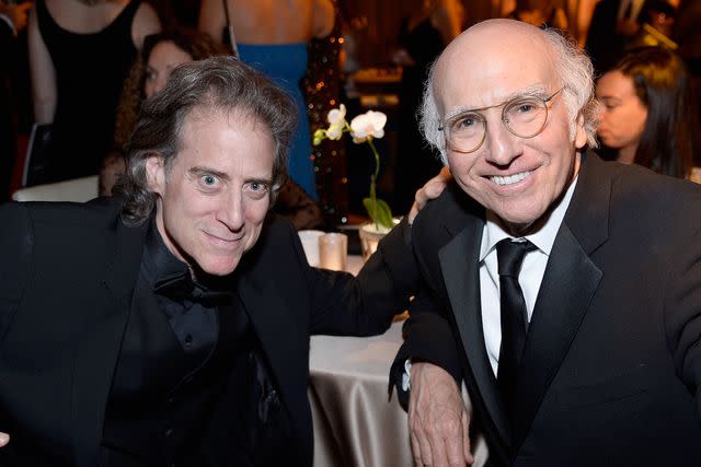 <p>Frazer Harrison/Getty</p> Richard Lewis and Larry David