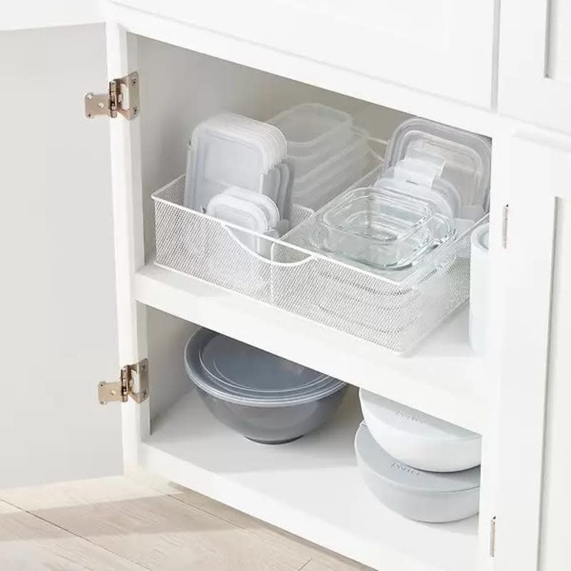 3-Section Mesh Food Storage & Lid Organizer