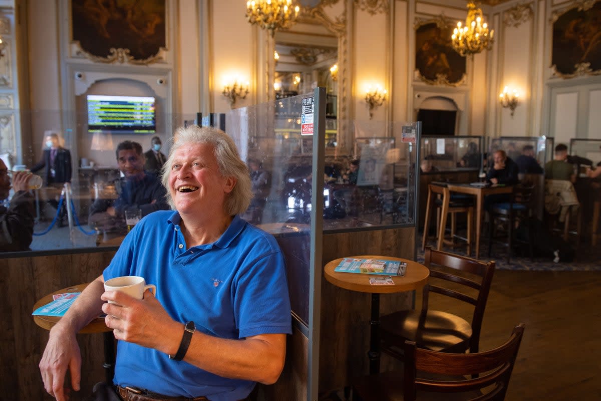 JD Wetherspoon has revealed its sales are behind pre-pandemic levels as boss Tim Martin said far more people now drink at home  (Dominic Lipinski / PA)