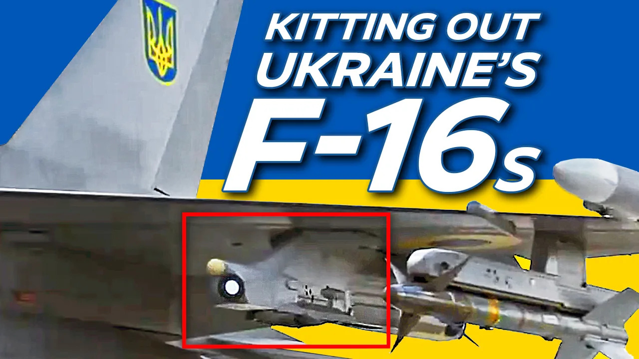 Ukraine's F-16s arrived with self protection pods