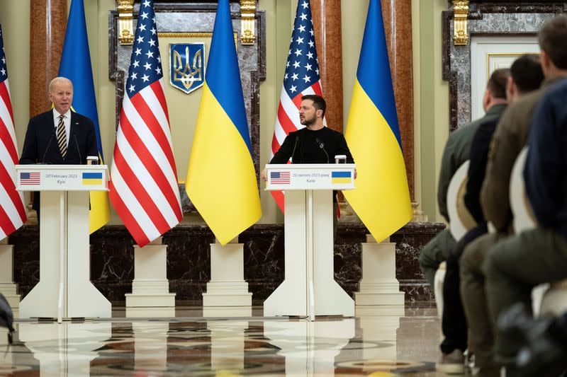 U.S. President Joe Biden visits Kyiv