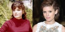 <p>Are we seeing double? We think it's their brown eyes that make Kate Mara looks just like <em>The Graduate</em> star, Katharine Ross.</p>