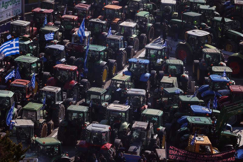 Farmers protest in Thessaloniki