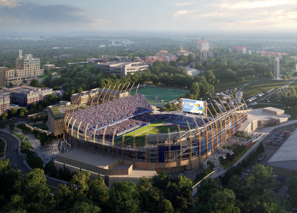 KU Jayhawks announce timeline & release renderings for football stadium