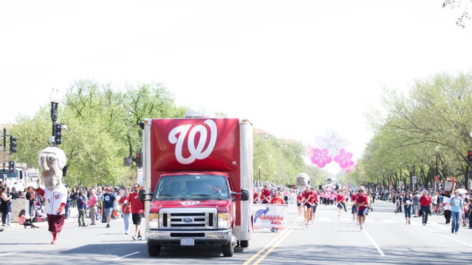 <div>WASHINGTON, DC - APRIL 13: A general view of 2019 National Cherry Blossom Festival Parade on April 13, 2019 in Washington, DC. (Photo by Brian Stukes/Getty Images)</div>