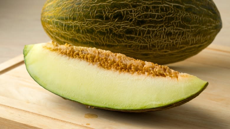 Christmas melon slice