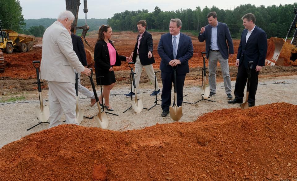 Tuscaloosa area government leaders broke ground on the McWright’s Ferry Road extension on Friday, July 21, 2023.