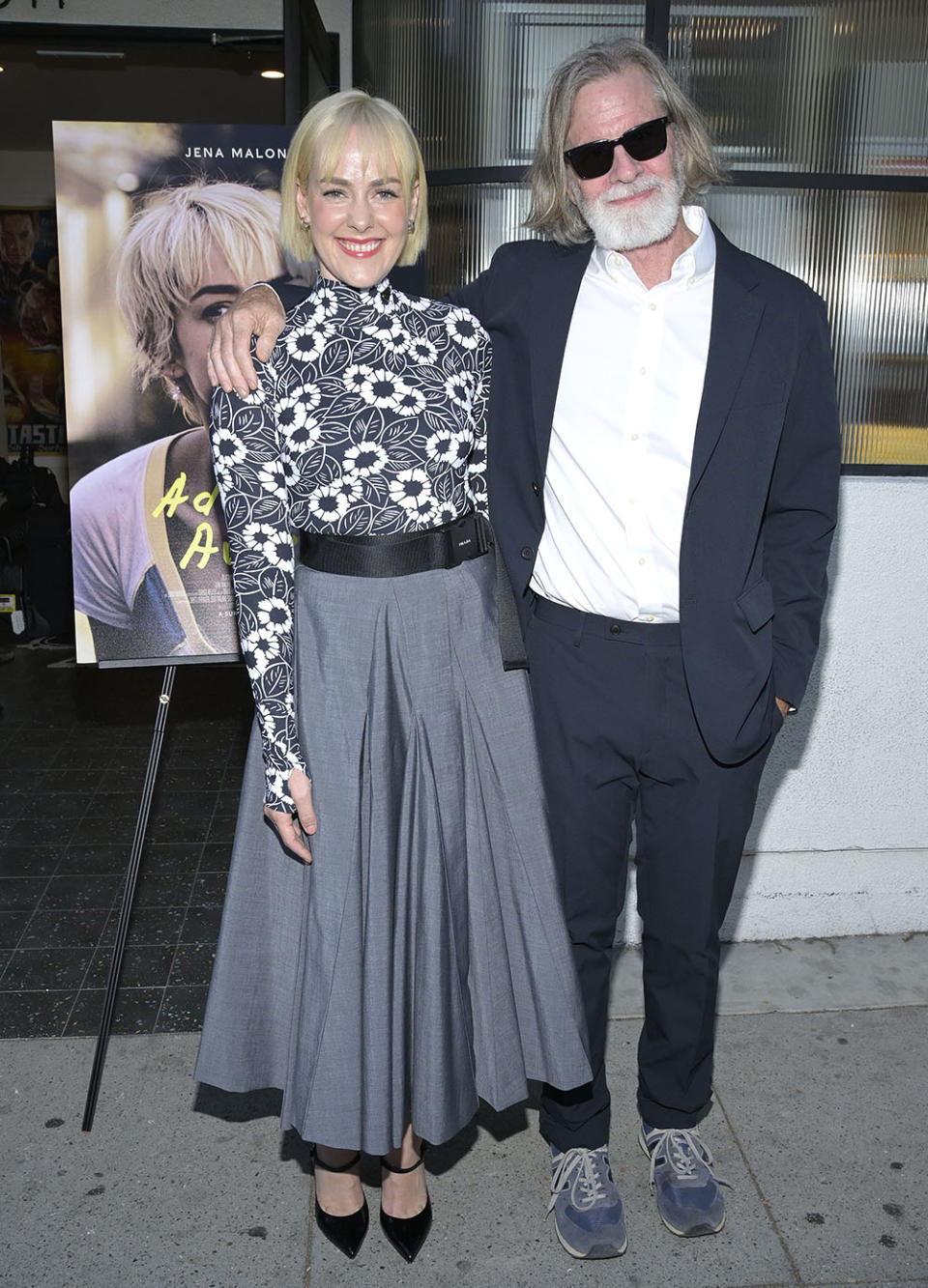 Jena Malone and M. Cahill attend the Los Angeles premiere of "Adopting Audrey" at Brain Dead Studios LA on August 22, 2022 in Los Angeles, California.