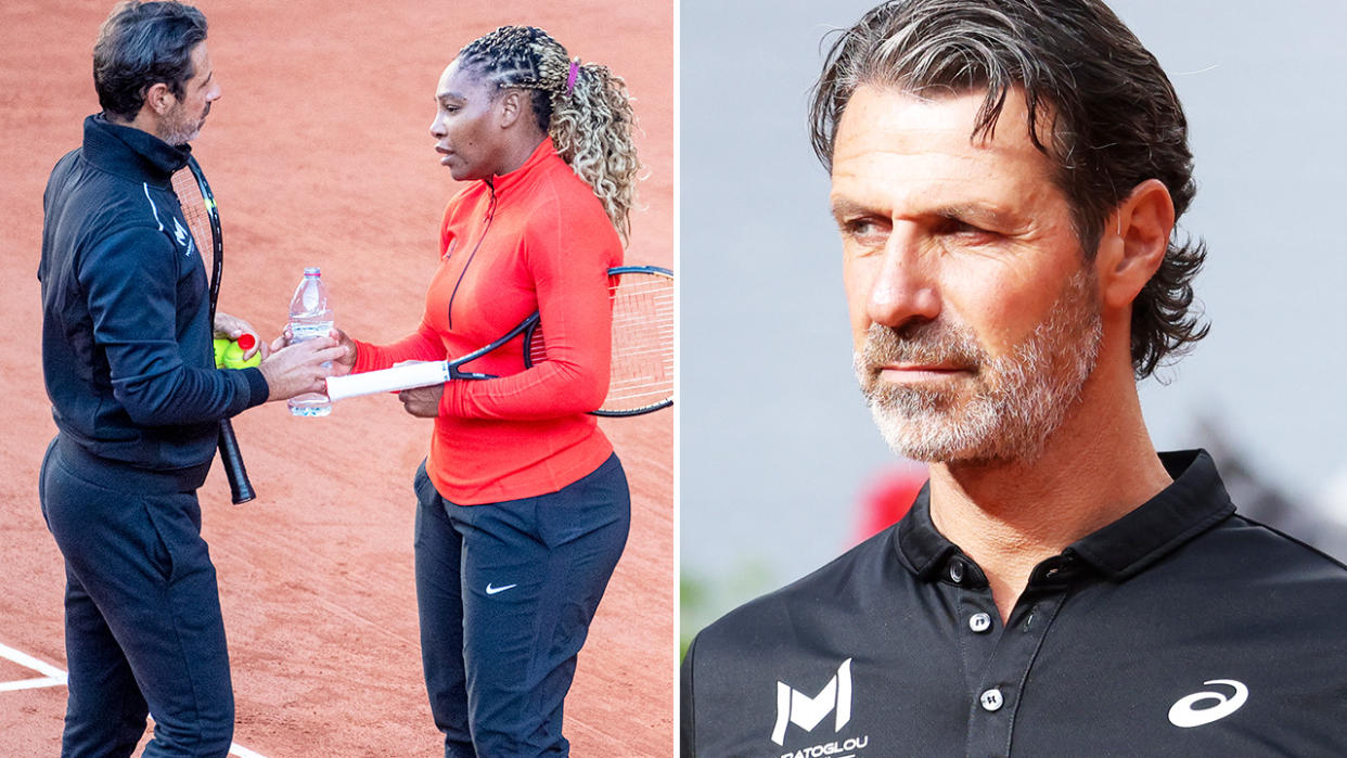 Patrick Mouratoglou, pictured here with Serena Williams at the French Open in 2021.