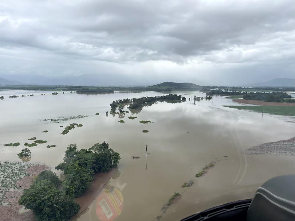 Flooding in Tully, Queensland following heavy rain and flooding from ex-tropical cyclone Jasper.