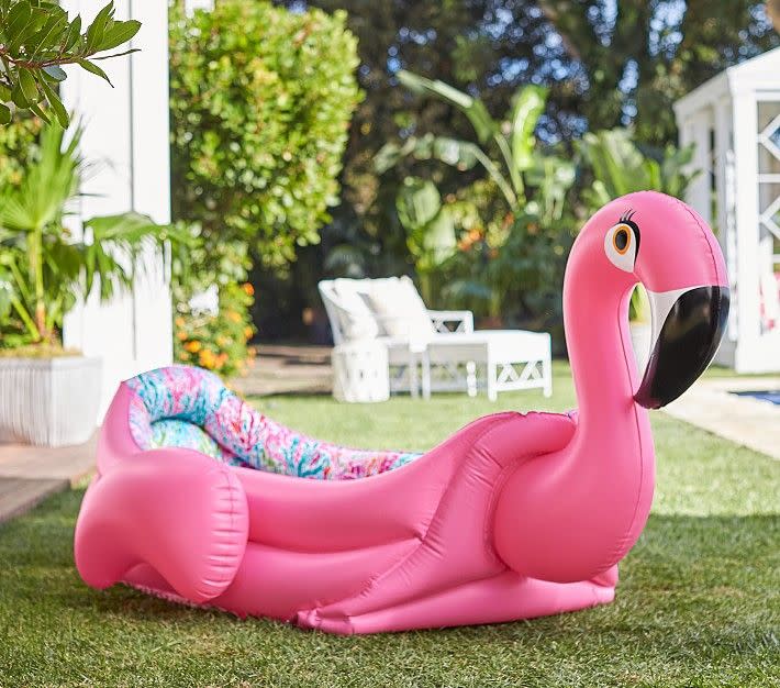 4) Lilly Pulitzer Fancy Flamingo Pool