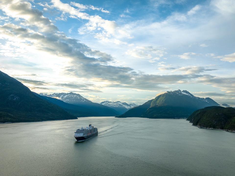 Holland America's Noordam inn Skagway.