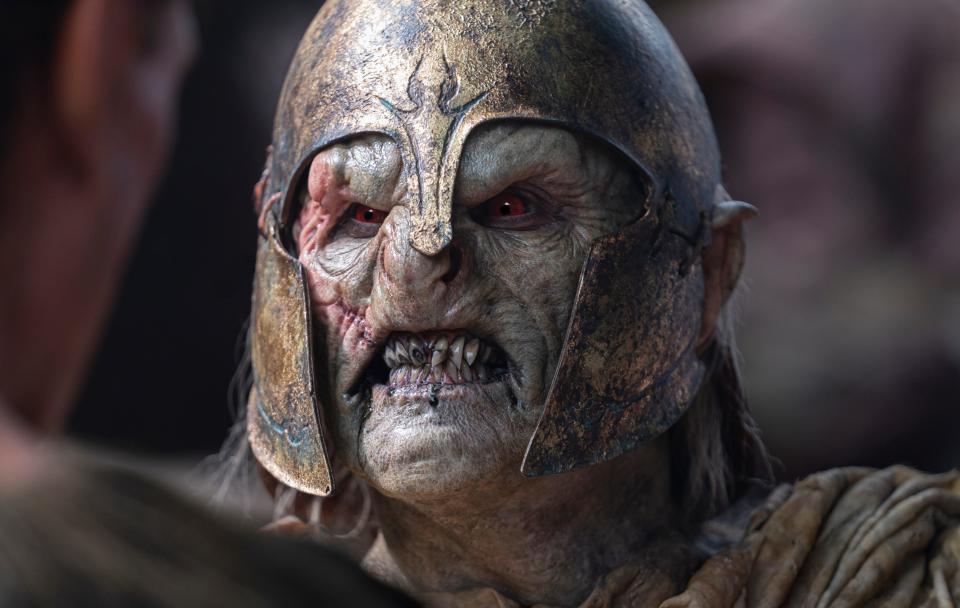 An orc in "The Lord of the Rings: The Rings of Power."