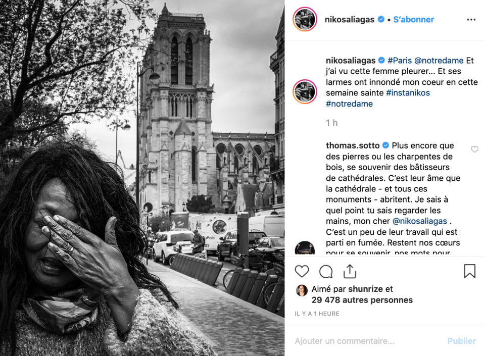 Les stars rendent hommage à Notre Dame de Paris