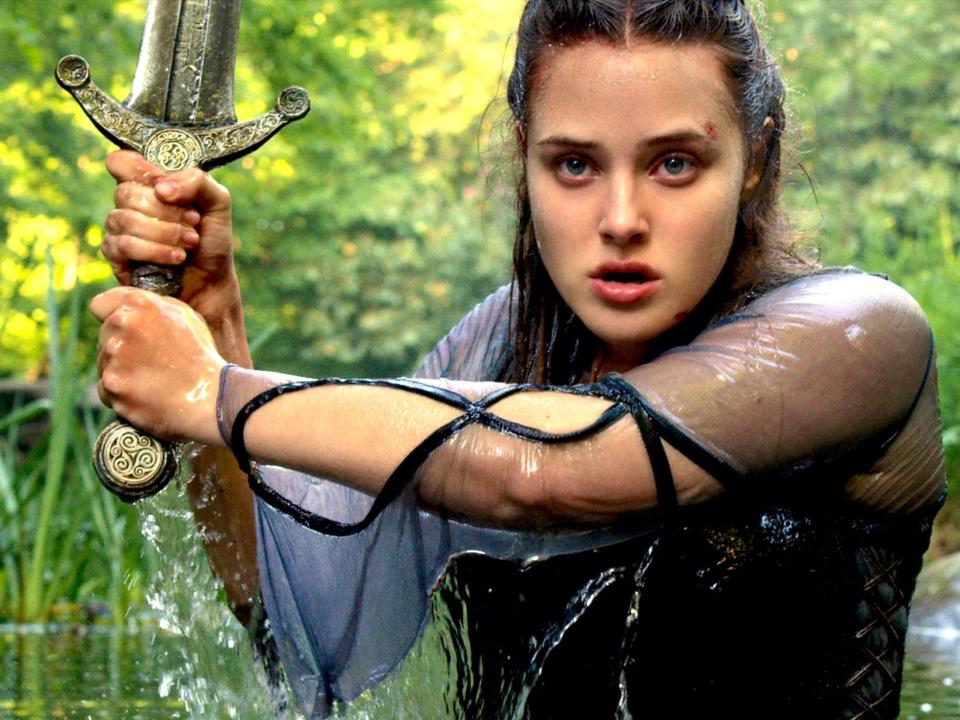 Katherine Langford Cursed Netflix sword