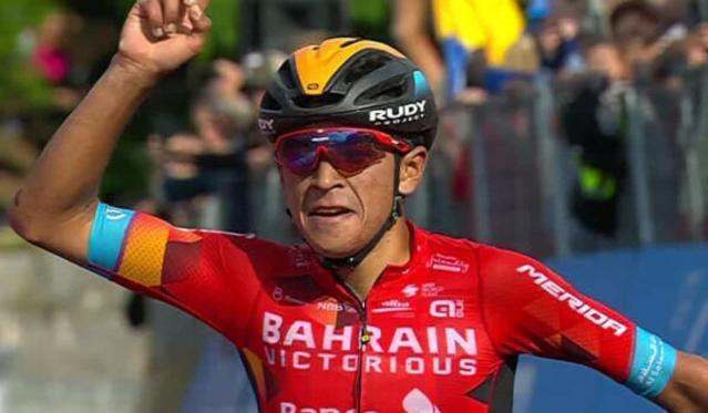 Santiago Buitrago ganador de la etapa 19 del Giro de Italia 2023. Foto: tomada de internet de Esciclismo.com.
